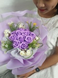 Bó hoa hồng cao cấp sắc tím nhung nhớ 0